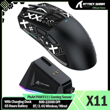 ATTACK SHARK X11 - Mouse Gamer Wireless