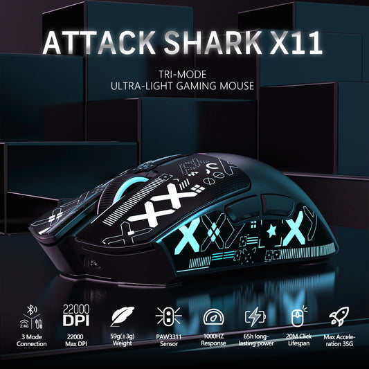 Mouse Gamer ATTACK SHARK X11